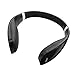 Leme EB30A Wireless Ergonomic Bluetooth 4.1 Over Ear Headphone with Built-in Mic and 12 Hour Battery, with Noise Reduction and Echo Cancellation, Perfect Headset for Gaming and Music (Black) (Black)