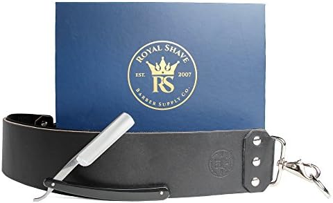 Dovo 5/8 Full Hollow Set- Straight Razor and 3" Black Latigo Leather Strop