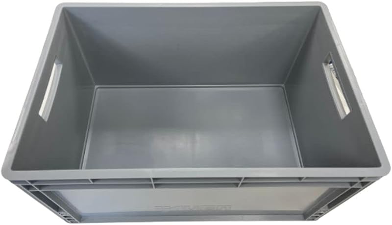 Auer Packaging Euro Stacking Container Box 60x40x32cm 66L Heavy Duty Grey
