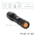 LED Tactical Flashlight by Reyo - 1200 Lumens Waterproof Torch with 2 Rechargeable 18650 Lithium Batteries, Double Battery Charger and a Hard Case