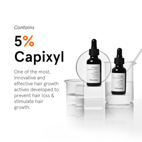 Minimalist Suero para el crecimiento del cabello con Capixyl, Redensyl, Procapil, Anagain y Baicapil | Fortalece el folículo piloso y controla la caída del cabello | Unisex-Adultos | 18 % activos para el crecimiento del cabello