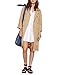 Richlulu Womens Boyfriend Style Lapel Casual Frock Longline Shirt Dress Blouse(L,White)