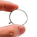 WSSROGY 10PCS 25mm Round Open Back Bezel Pendant, Zinc Alloy Round Frame Pendant Open Back Frame with 1 Loop for Jewelry Making, Silver