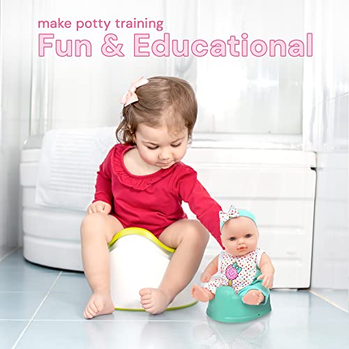 Mommy and Me Baby Doll Potty Training Doll Set, 7 Inch Doll with