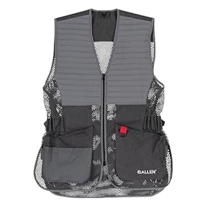 Challenger shooting vest for clay target shooting