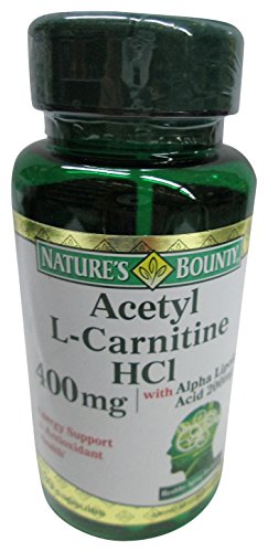 Nature s Bounty Acetyl L-Carnitine, 400 mg, with Alpha Lipoic Acid 200 mg, 30 Capsules (Pack of 2) Nature s Bounty Acetyl L-Carnitine, 400 mg, with Alpha Lipoic Acid 200 mg, 30 Capsules (Pack of 2)