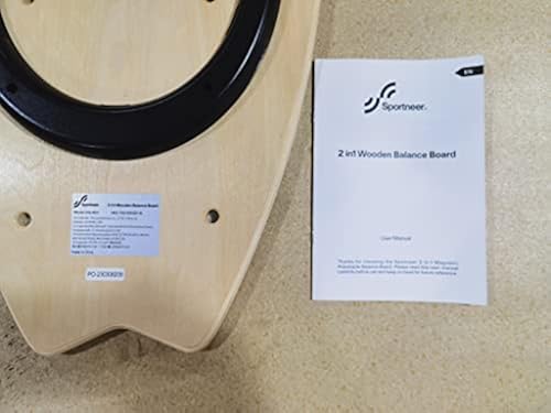 Sportneer Planche d'équilibre, 7 modes, planche à roulettes, planche d' équilibre de surf avec arrêts réglables – Planche d'équilibre en bois – Scooter et balle de 7,1 cm inclus Sportneer Planche d'équilibre, 7 modes, planche à roulettes, planche d' équilibre de surf avec arrêts réglables – Planche d'équilibre en bois – Scooter et balle de 7,1 cm inclus