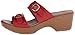 Dansko Women's Jessie Wedge Sandal, Red Full Grain, 39 EU/8.5-9 M US