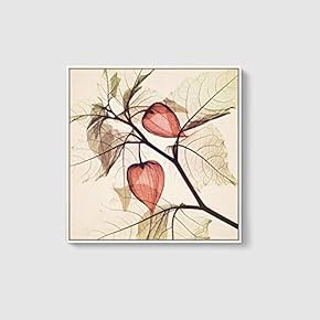 Framed Canvas Home Artwork Decoration Beautiful Flower Canvas Wall Art for Living Room, Bedroom - 16x16 inches