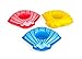 BigMouth Inc. Inflatable Seashell Drink Holder Floats, 3-Pack Includes Red, Blue and Yellow Seashell Drink Floats
