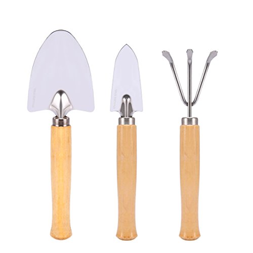 Crenova mini garden tool set, 3 piece stainless steel h…