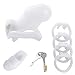 ACSUSS Men's Medical Grade Resin Birdcage Enhancer C-Strap Briefs Gay Underwear White One Size