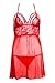 Women Sexy Babydoll Lingerie Set Hollow Halter Nightwear by Nora Twips