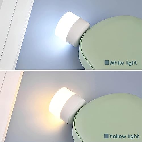 LEAWALL Plug in LED Night Light Mini USB LED Light,Mini USB LED Light, LED Portable car Bulb, Indoor, Outdoor, Reading, Kitchen,Sleep (2 pcs) 3