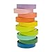 DPIST® Washi Tape Set 10x Decorative Washi Rainbow Sticky Paper Masking Adhesive Tape Scrapbooking DIY