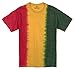 Magic River Handcrafted Tie Dye T Shirts - Rasta Fade - Adult X-Large