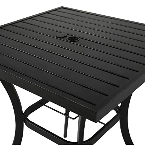Ulax furniture Outdoor Patio Bar Table Counter Height Table