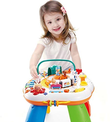 baby activity table with train