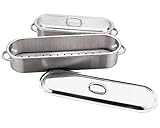 Paderno World Cuisine 18 1/2 Inch x 6 1/4 Inch Stainless Steel Fish Poacher