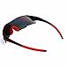 WOLFBIKE UV400 Cycling Glasses Mountain Bike MTB Sunglasses Eyewear - ONE Lens (New Black red)