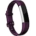 Maledan Replacement Bands Compatible for Fitbit Alta, Alta HR and Fitbit Ace, Classic Accessories Band Sport Strap for Fitbit Alta HR, Fitbit Alta and Fitbit Ace, 3 Pack, Black/Gray/Plum, Large