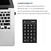 Number Pad, N016 Jelly Comb 22 Keys Wireless USB Multi-Function Numeric Keypad Keyboard with 2.4G Mini USB Receiver for Laptop Desktop PC Notebook - Black