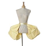CosplayDiy Women's Petticoat , Panier,Hoop Skirt for Rococo Victorian Dress,Yellow,One Size