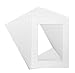 Golden State Art, 12x16 Mats Cut for 8x12 - Bevel Cut, Acid Free, 4-ply Thickness White Core - Great for Pictures, Photos, Frames, Artworks, Prints (Pack of 20, White Color Mat)