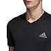 adidas Men's Training Essentials Tech V-Neck Tee, Black/Black/Vista Grey, Large