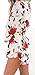 Uncinba Women's Flare Sleeve Floral Faux Wrap Loose Rompers, Medium, picture color