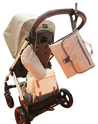 image for GISEMAI Portable Diaper Changing Pad Clutch | Bonus: Insulated Sleeve 