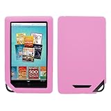 Skque Pink Silicone Case For Nook Color