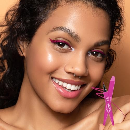 AFGHOUZ COLORFUL LIQUID EYELINER PEN, MATTE EYE LINER MAKEUP PENCIL, INK EYELINER WITH SPONGE TIP, HIGHLY PIGMENTED AND WATERPROOF
