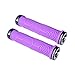 FIFTY-FIFTY Double Lock-On Mountain Bike Grips, Bicycle Handlebar Locking Grips, Non-Slip MTB Handle (Purple)
