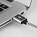 Micro USB Cable , COOME 3ft 6ft High Speed Nylon Braided USB 2.0 Sync Data Charging Charge Cord Wire for Samsung Android Smartphones Pack of 2 White