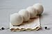 Heart Felt Wool Dryer Balls (4 Pack XL) Pure New Zealand Wool, No Cheap Fillers, Natural Reusable Non-Toxic Fabric Softener, Reduces Drying Time