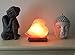 Himalayan Large 5 to 7 lbs Double Heart Salt Lamp with Dimmer Switch Cord Neem Wood Base with 2 Bulbs