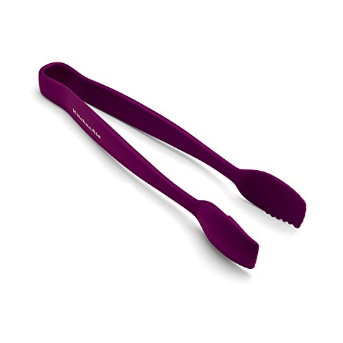 KitchenAid Nylon Tongs, Black Cherry Purple