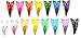 24 Pcs Butterfly Hair Snap Clip Size 40mm (Mix Bright and Pastel Tone)