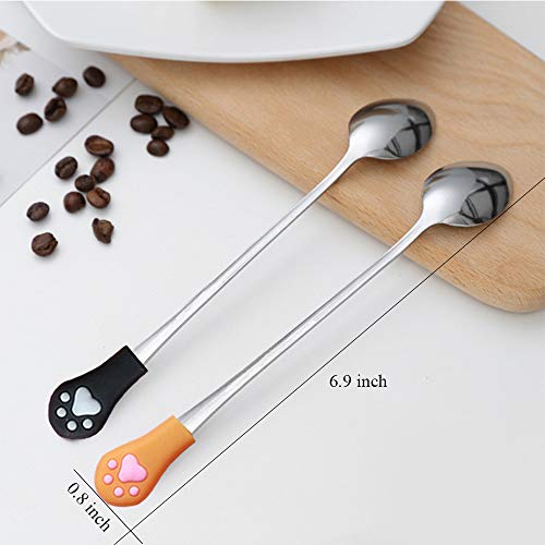 IVIA PET Food Can Spoon/ 4Pack/ Multiple Sizes Stainless Steel