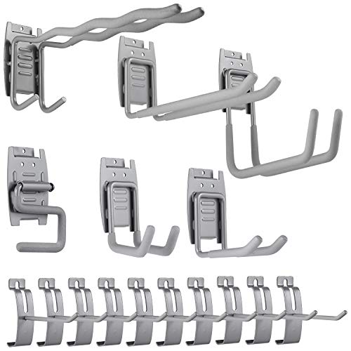 Slatwal Hook,Cheaboom Slat Wall Hooks Storage Hook Garage Space Saver