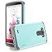 LG G3 Case, RANZ® Grey with Aqua Blue Hard Impact Dual Layer Shockproof Bumper Case For LG G3 VS985 D850 D830 D851