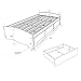 Prepac Twin Mate's Platform Storage Bed with 3 Drawers, Espresso