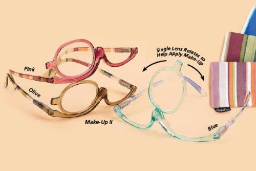 Calabria Make-Up Glasses II in Olive w/Matching Case