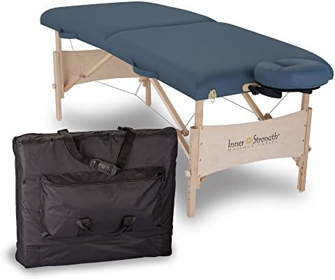 INNER STRENGTH Portable Massage Table Package ELEMENT – Incl. Deluxe Adjustable Face Cradle, Face Pillow & Carrying Case