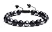 MAOCEN Handmade 8mm Bead Bracelets for Men (Black Onyx Stone and Hematite Braided)