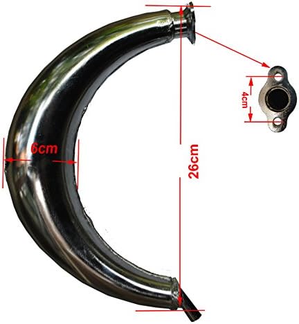47CC 49CC EXHAUST PIPE MUFFLER MINI POCKET CAG BIKE SCOOTER DIRT BIKE ATV QUAD