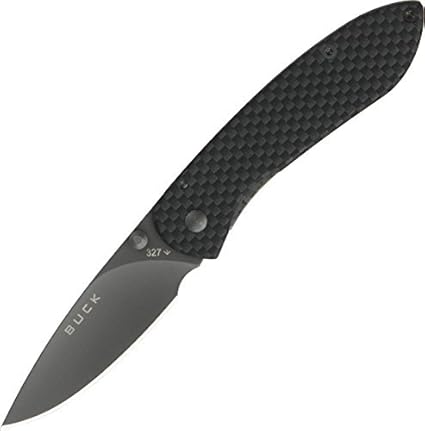 Amazon Com Buck 327cf Nobleman Carbon Fiber Frame Lock Folding Knife Sports Outdoors