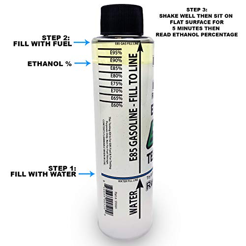 REV X E85T0501 E85 Gasoline Tester Easy to Use Ethanol Test Kit