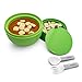 Bentgo Bowl (Green) – Insulated, BPA-Free Lunch Container with Collapsible Utensils Set – Leakproof Bowl Holds Soups, Stews, Noodles, Hot Cereals & More On-the-Go